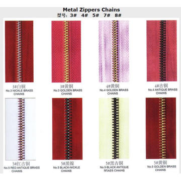 Metal Zippers Chains